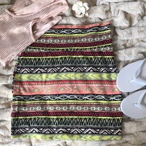 Charlotte Russe Mini Skirt / Tube Top stretch sz M